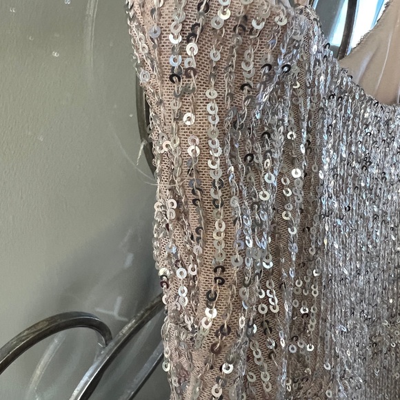 Windsor Champaign sequin dress. Sz Medium   Worn once - Picture 6 of 7